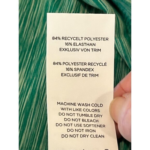 Fourlaps Women's Poise Longline Space Dye Bra Green Size XXL NWT - Picture 5 of 6